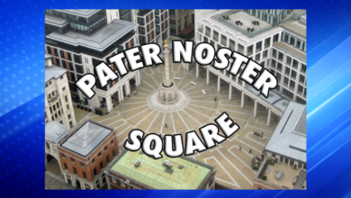 Emergency Services Respond After Person Falls at Paternoster Square, London