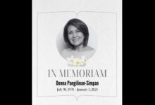 Dr. Donna Pangilinan-Simpao, Respected Physician and Co-Author of “The Little One’s Journal,” Passes Away
