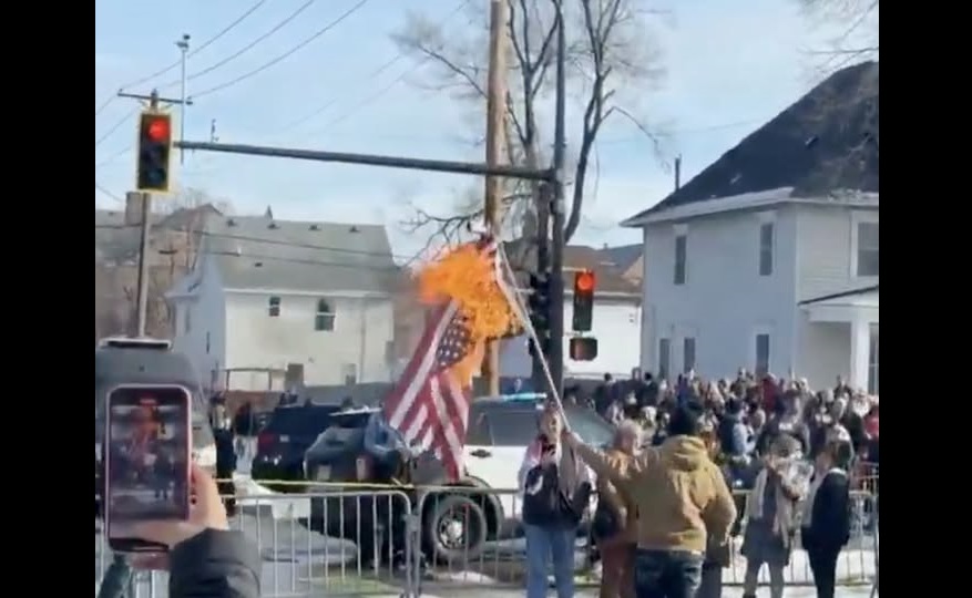 Minneapolis: Protest Follows Deadly ICE Shooting; Demonstrators Burn American Flag