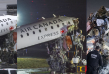 Air Canada Flight AC8646 Crash Video Shows Collision with Fire Truck at LaGuardia