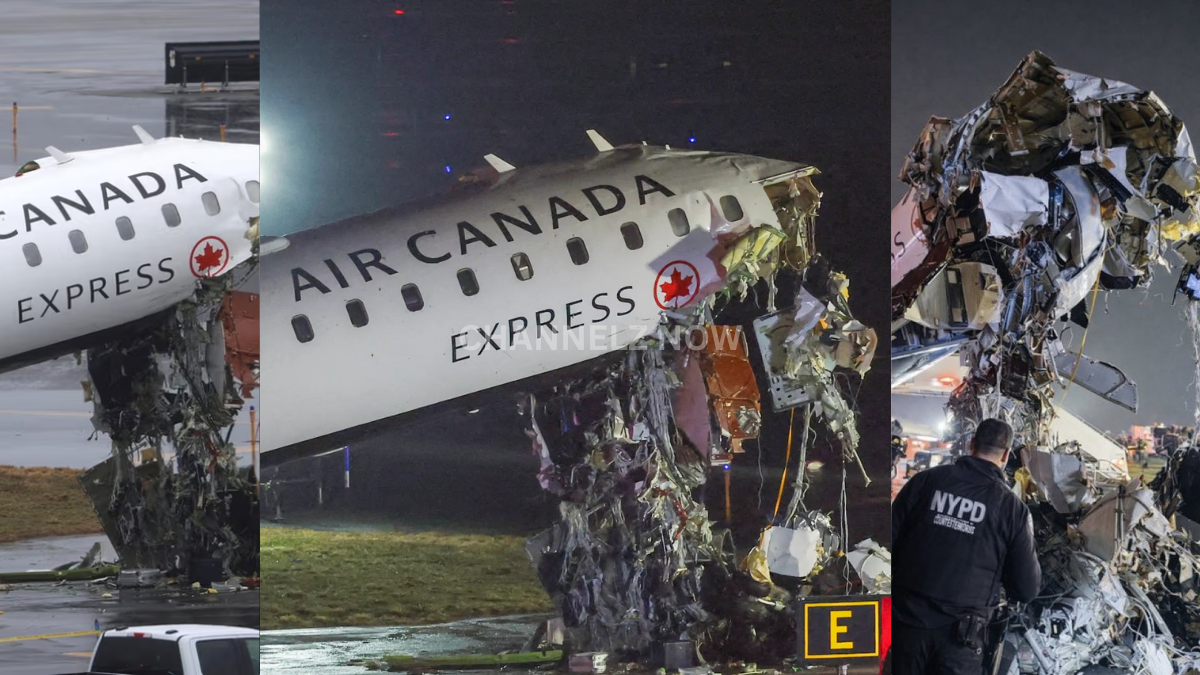 Air Canada Flight AC8646 Crash Video Shows Collision with Fire Truck at LaGuardia